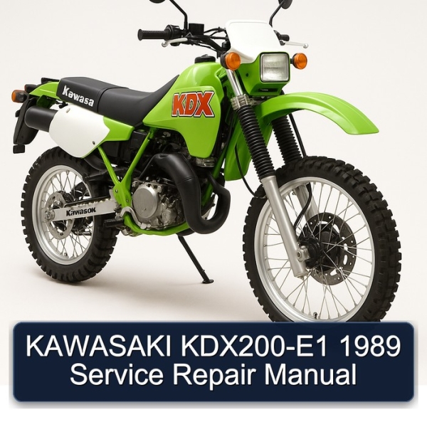KAWASAKI KDX200-E1 1989 Service Repair Manual