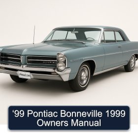 ‘99 Pontiac Bonneville 1999 Owners Manual