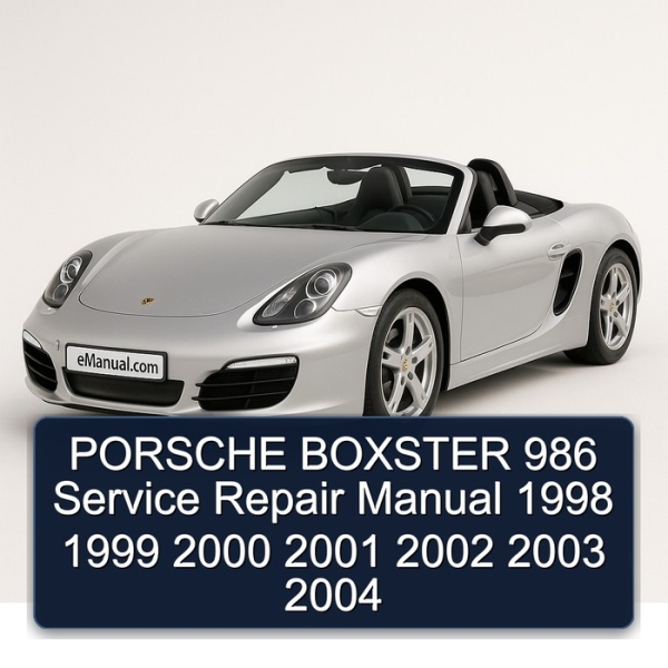 PORSCHE BOXSTER 986 Service Repair Manual 1998 1999 2000 2001 2002 2003 2004