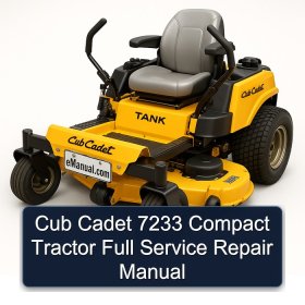 Cub Cadet 7233 Compact Tractor Full Service Repair Manual