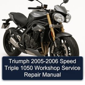 Triumph 2005-2006 Speed Triple 1050 Workshop Service Repair Manual