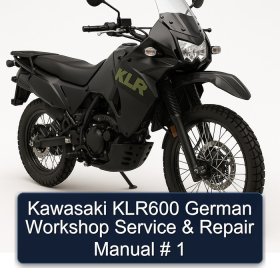 Kawasaki KLR600 German Workshop Service & Repair Manual # 1