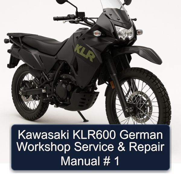 Kawasaki KLR600 German Workshop Service & Repair Manual # 1