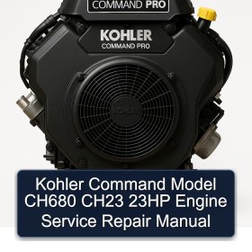 Kohler Command Model CH680 CH23 23HP Engine Service Repair Manual