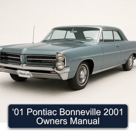 ‘01 Pontiac Bonneville 2001 Owners Manual
