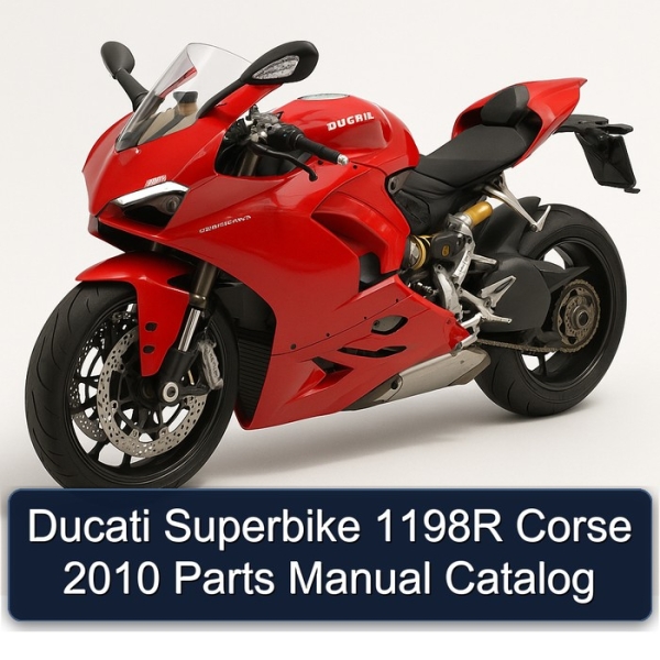 Ducati Superbike 1198R Corse 2010 Parts Manual Catalog