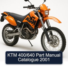 KTM 400/640 Part Manual Catalogue 2001
