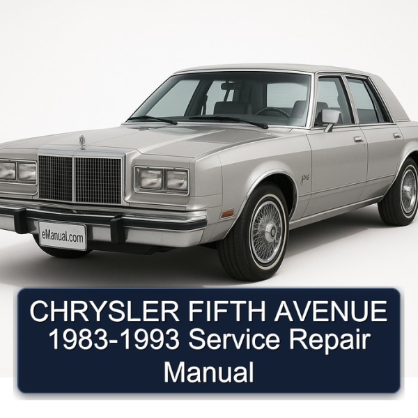 CHRYSLER FIFTH AVENUE 1983-1993 Service Repair Manual