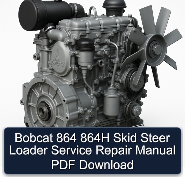 Bobcat 864 864H Skid Steer Loader Service Repair Manual PDF Download
