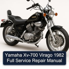 Yamaha Xv-700 Virago 1982 Full Manual de servicio y reparación