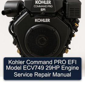 Kohler Command PRO EFI Model ECV749 29HP Engine Service Repair Manual