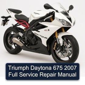 Triumph Daytona 675 2007 Full Service Repair Manual