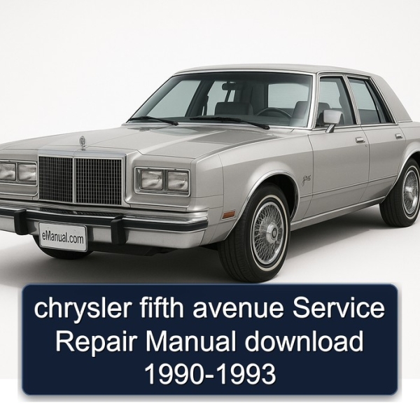 chrysler fifth avenue Service Repair Manual download 1990-1993