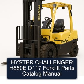 HYSTER CHALLENGER H880E D117 Forklift Parts Catalog Manual