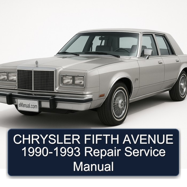 CHRYSLER FIFTH AVENUE 1990-1993 Repair Service Manual