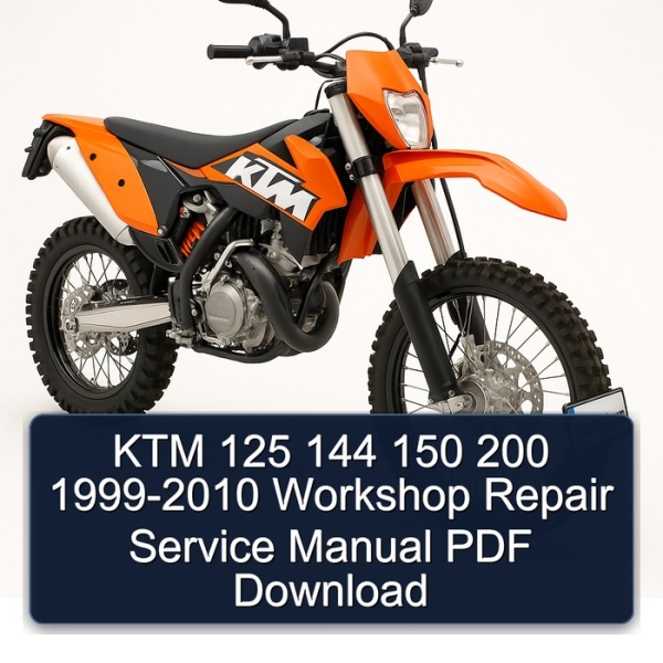 KTM 125 144 150 200 1999-2010 Workshop Repair Service Manual PDF Download