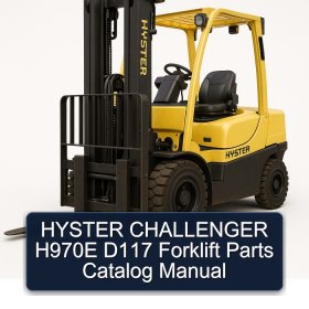 HYSTER CHALLENGER H970E D117 Forklift Parts Catalog Manual
