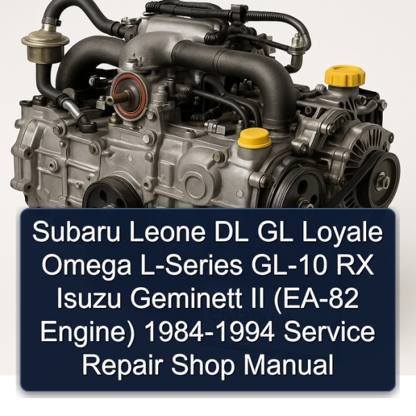 Subaru Leone DL GL Loyale Omega L-Series GL-10 RX Isuzu Geminett II (EA-82 Engine) 1984-1994 Service Repair Shop Manual