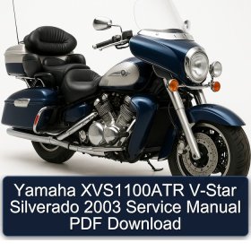 Yamaha XVS1100ATR V-Star Silverado 2003 Service Manual PDF Download