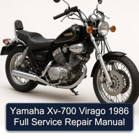 Yamaha Xv-700 Virago 1986 Full Manual de servicio y reparación
