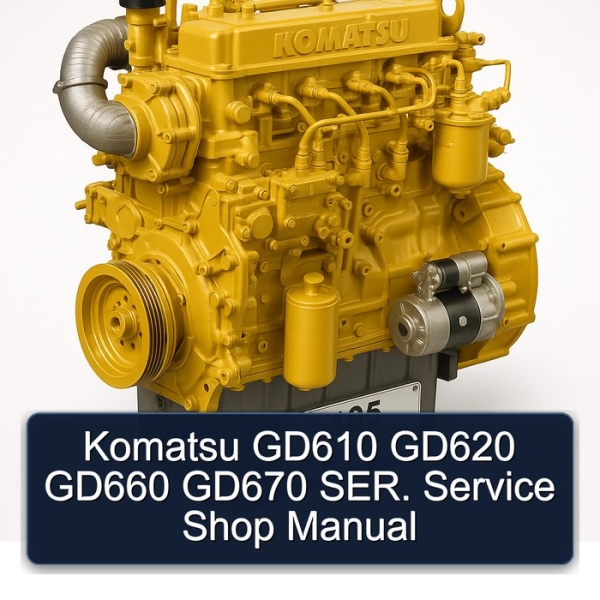 Komatsu GD610 GD620 GD660 GD670 SER. Service Shop Manual