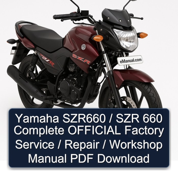 Yamaha SZR660 / SZR 660 Complete OFFICIAL Factory Service / Repair / Workshop Manual PDF Download
