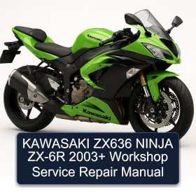 KAWASAKI ZX636 NINJA ZX-6R 2003+ Workshop Service Repair Manual
