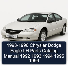 1993-1996 Chrysler Dodge Eagle LH Parts Catalog Manual 1992 1993 1994 1995 1996