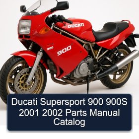 Ducati Supersport 900 900S 2001 2002 Parts Manual Catalog