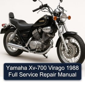 Yamaha Xv-700 Virago 1988 Full Manual de servicio y reparación