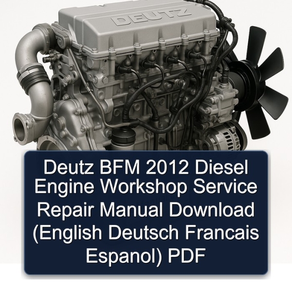 Deutz BFM 2012 Diesel Engine Workshop Service Repair Manual Download (English Deutsch Francais Espanol) PDF