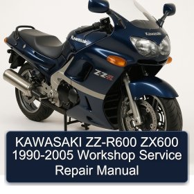 KAWASAKI ZZ-R600 ZX600 1990-2005 Workshop Service Repair Manual