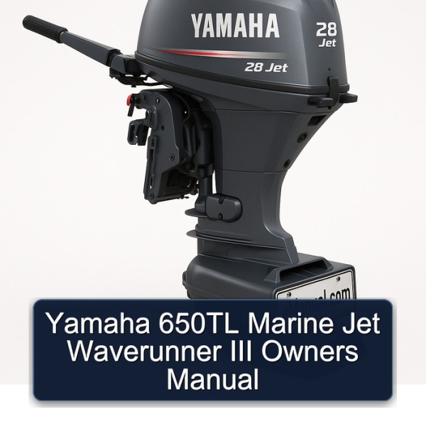 Yamaha 650TL Marine Jet Waverunner III Owners Manual