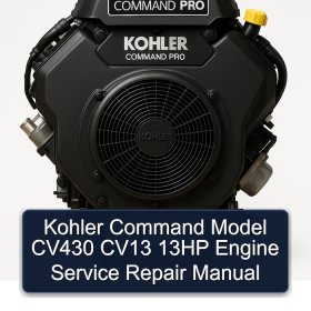 Kohler Command Model CV430 CV13 13HP Engine Manual de servicio y reparación