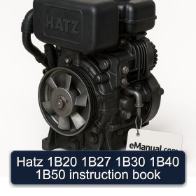 Hatz 1B20 1B27 1B30 1B40 1B50 instruction book