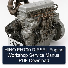 HINO EH700 DIESEL Engine Workshop Service Manual PDF Download