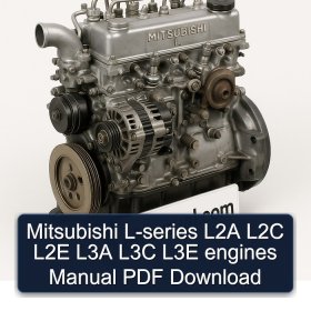 Mitsubishi L-series L2A L2C L2E L3A L3C L3E engines Manual PDF Download