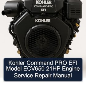 Kohler Command PRO EFI Model ECV650 21HP Engine Service Repair Manual