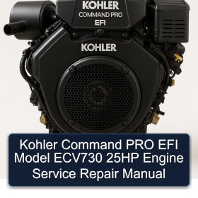 Kohler Command PRO EFI Model ECV730 25HP Engine Service Repair Manual