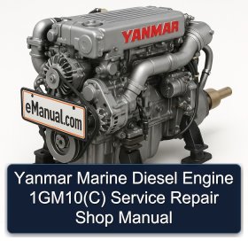 Yanmar Marine Diesel Engine 1GM10(C) Service Repair Shop Manual