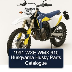 1991 WXE WMX 610 Husqvarna Husky Parts Catalogue