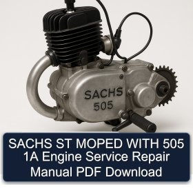 SACHS ST MOPED WITH 505 1A Engine Service Repair Manual PDF Download