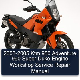 2003-2005 Ktm 950 Adventure 990 Super Duke Engine Workshop Service Repair Manual