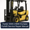 Hyster D005 (H60E Europe) Forklift Service Repair Manual