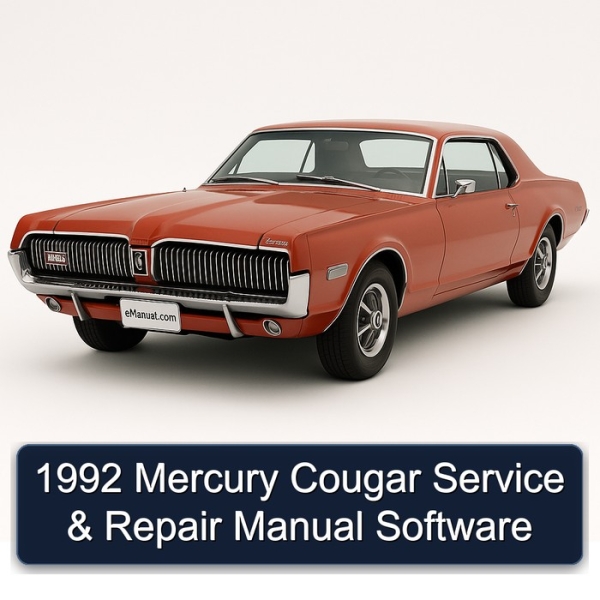 1992 Mercury Cougar Service & Repair Manual Software
