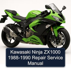 Kawasaki Ninja ZX1000 1988-1990 Repair Service Manual