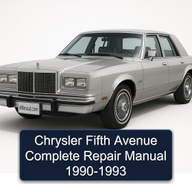 Chrysler Fifth Avenue Complete Repair Manual 1990-1993