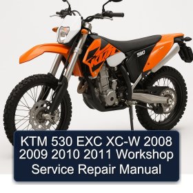 KTM 530 EXC XC-W 2008 2009 2010 2011 Workshop Service Repair Manual
