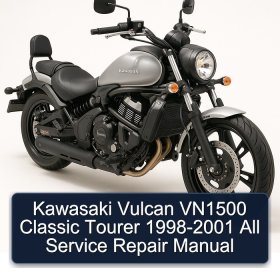 Kawasaki Vulcan VN1500 Classic Tourer 1998-2001 All Service Repair Manual