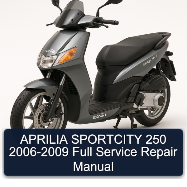 APRILIA SPORTCITY 250 2006-2009 Full Service Repair Manual